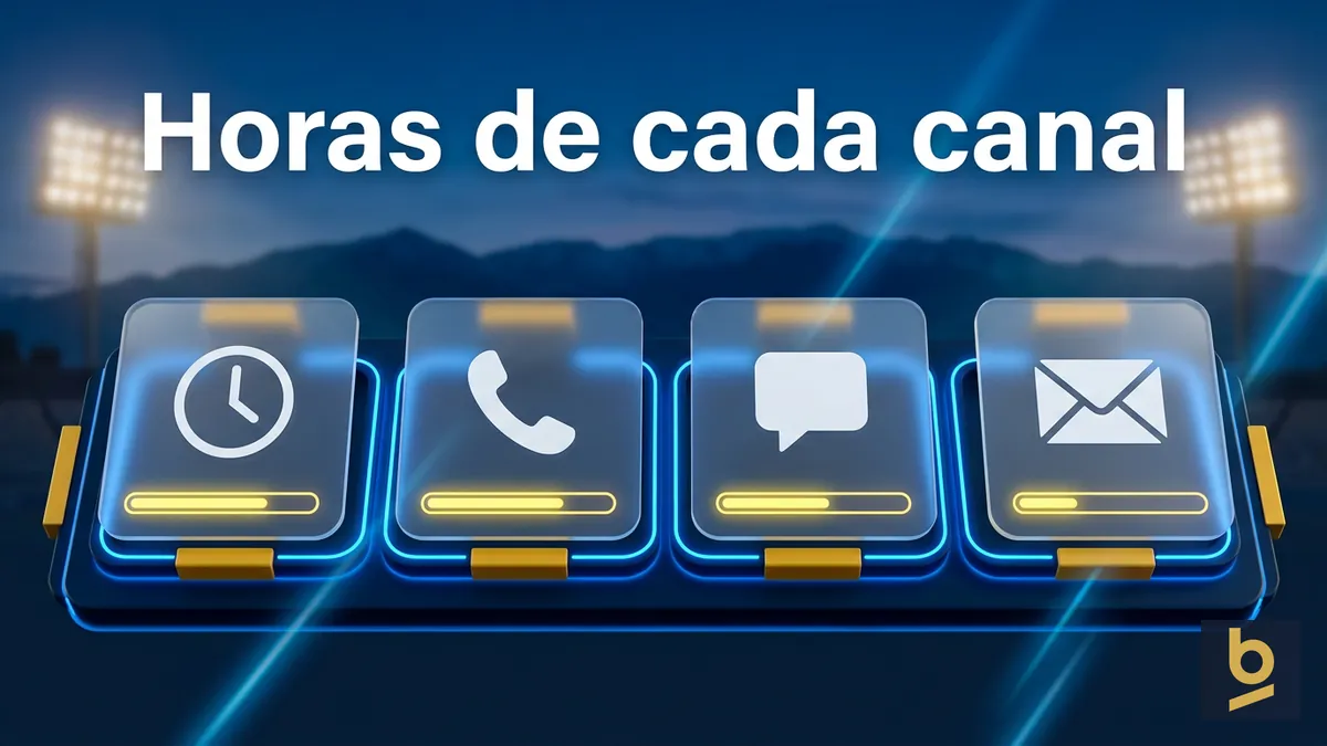 Comparación de horas semanales de cada canal de atención de Betnacional
