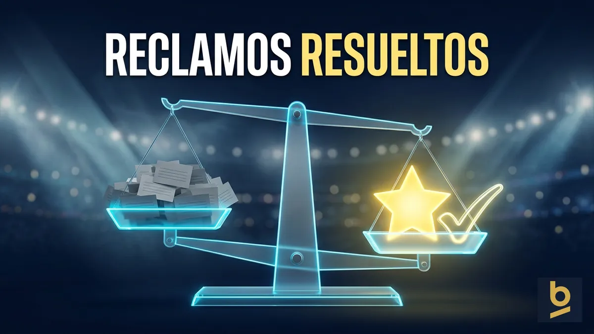 Balanza de reclamaciones resueltas de Betnacional en Reclame Aqui