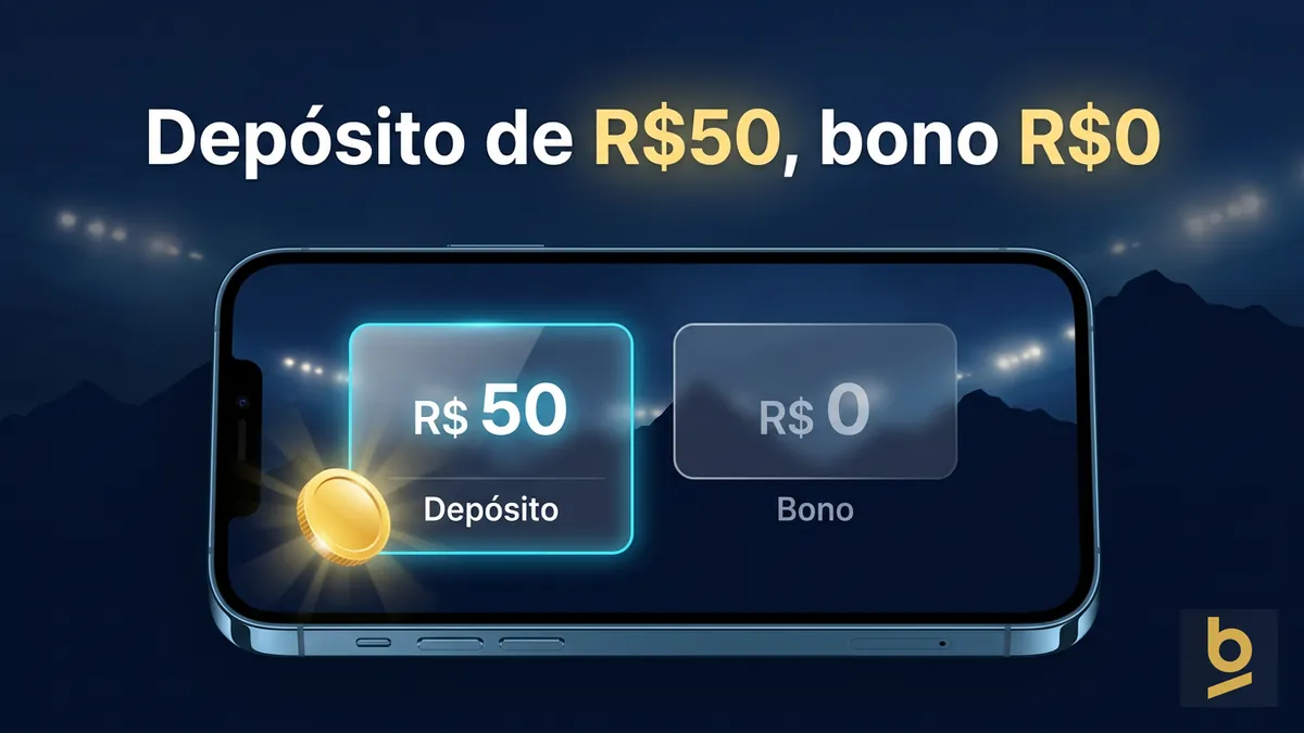 Cálculo del bono de bienvenida de Betnacional con un depósito de R$50