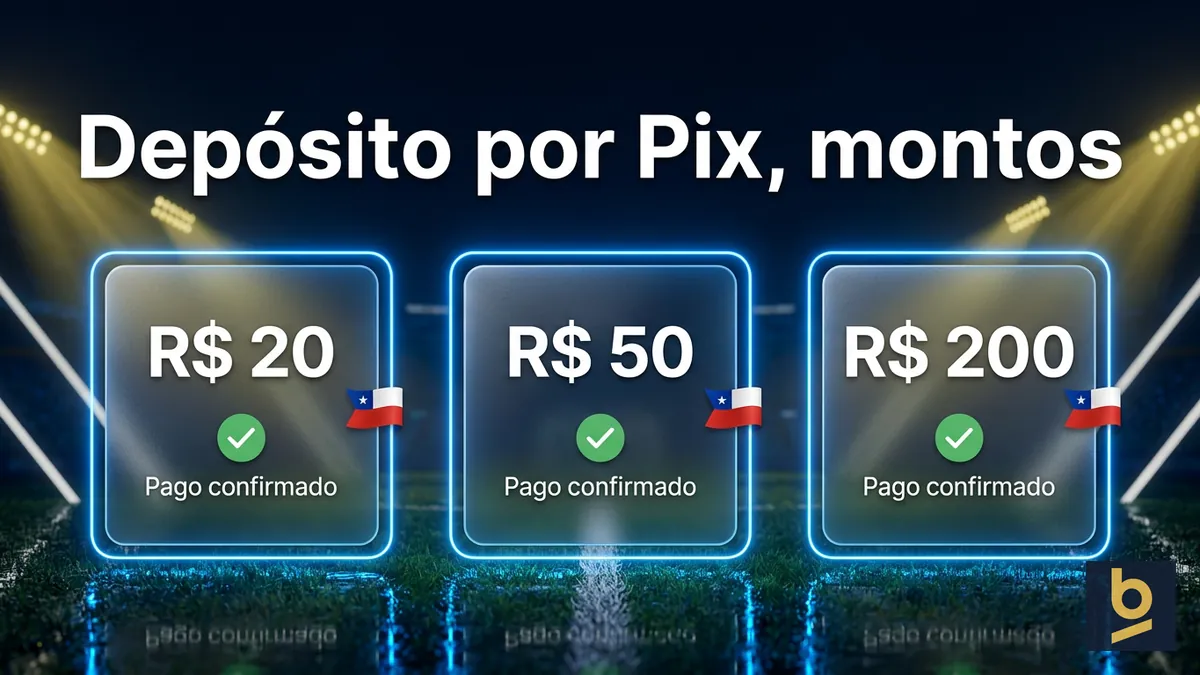 Tres montos de depósito por Pix en Betnacional con pago confirmado